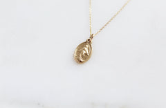 14k Gold Miraculous Medal Necklace