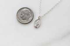 Miraculous Medal Necklace in 925 Sterling Silver