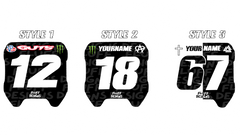 Stock Surron Number Plate Decal