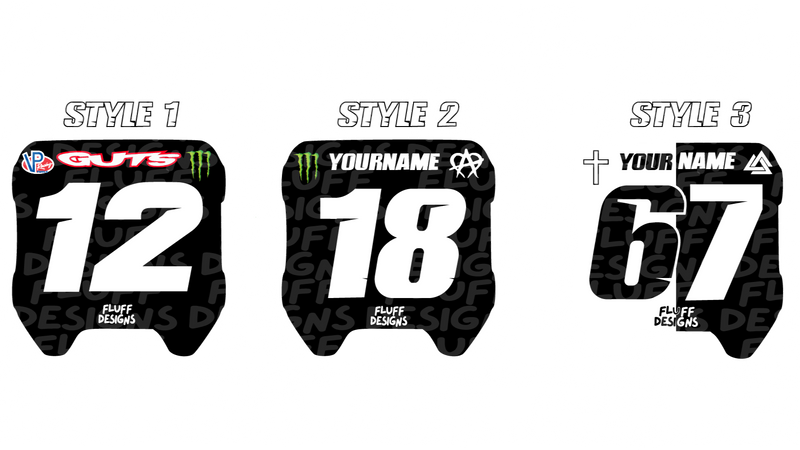 Stock Surron Number Plate Decal