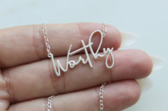 Worthy in Sterling Silver