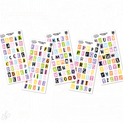 Ransom Letters Bright | Set of 5