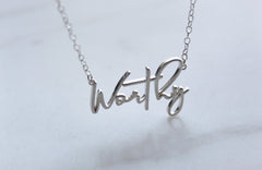 Worthy in Sterling Silver