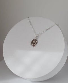 Dainty Miraculous Medal Necklace in Silver