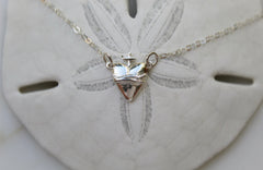 Sacred Heart of Jesus Necklace in Sterling Silver