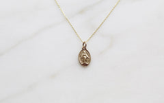 14k Gold Miraculous Medal Necklace