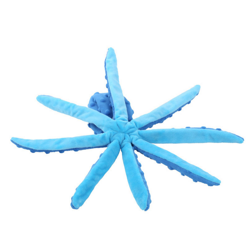 Interactive Bite-resistant Plush Octopus Pet Toy
