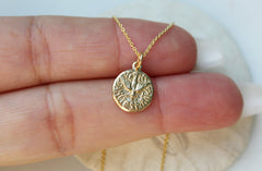 14k Gold Holy Spirit Necklace