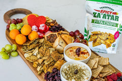 24 Pack Pita Chip Variety (8 Za'atar Pita Chips, 8 Spicy Za'atar Pita Chips, 8 Sea Salt Pita Chips)