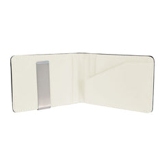 Unisex PU Leather Wallet RFID Blocking Slim Bifold Credit Card Holder with Money Clip