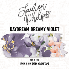 Daydream Dreamy Violet 15mm washi