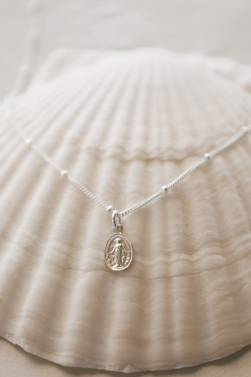 Miraculous Medal Necklace in 925 Sterling Silver