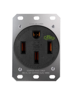 Heavy Duty 50A 14-50R Outlet (for continuous use) with Weatherproof Receptacle Box Bundle: LENZ Heavy Duty 50 Amp 14-50R UL-Compliant Receptacle Outlet + Weatherproof Lockable Receptacle Box + HD Coverplate