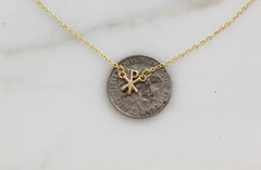 14K Gold Chi Rho Necklace