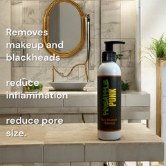 Activated Charcoal Face Cleanser-Natural Cleanser-acne, blackheads, shrink pores