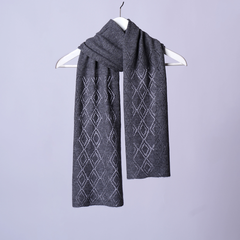 Scarf:  Long Diamonds - Pure Mongolian Cashmere