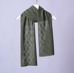Scarf:  Long Diamonds - Pure Mongolian Cashmere