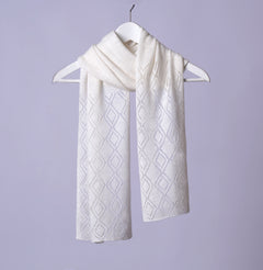 Scarf:  Long Diamonds - Pure Mongolian Cashmere