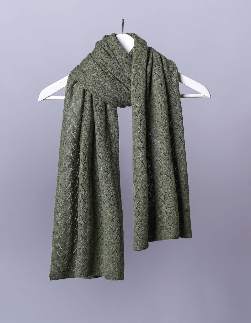 Scarf - Big: Chevron - Pure Mongolian Cashmere
