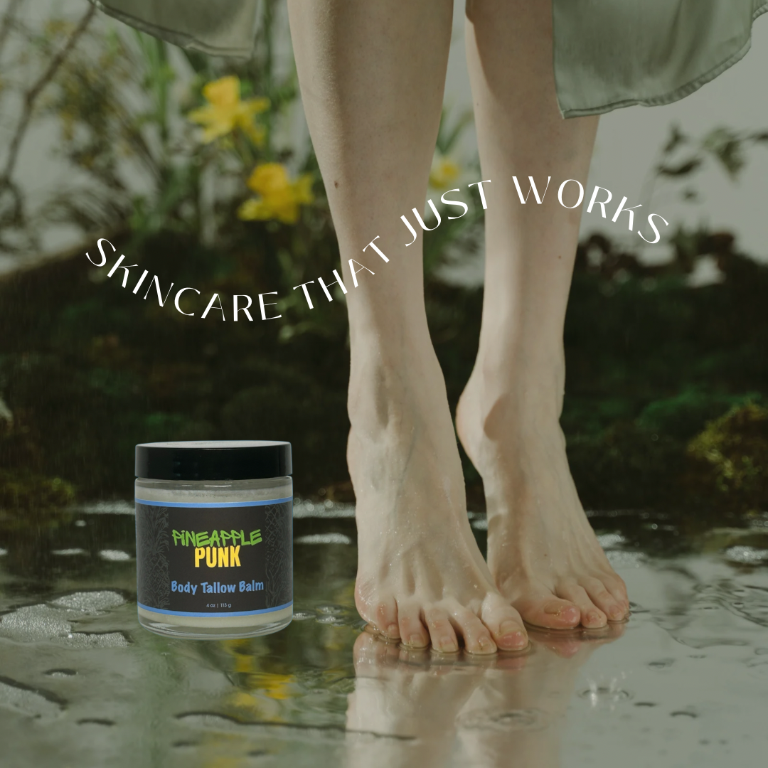 Body Tallow Moisturizer Balm- 100%-Grass Fed