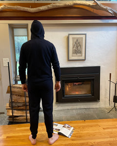 Onesie: Timojen - Hooded Men's Onesie - 100% Mongolian Cashmere