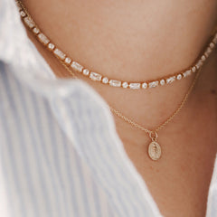 14k Gold Miraculous Medal Necklace