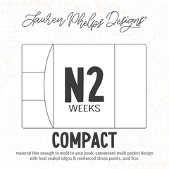 N2 Weeks | Clear Soft Vinyl Notebook Cover | 2 Sizes