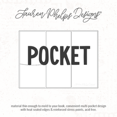 Pocket | Clear Soft Vinyl Notebook Cover | 3 sizes