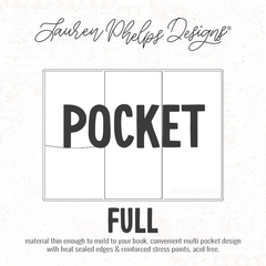 Pocket | Clear Soft Vinyl Notebook Cover | 3 sizes