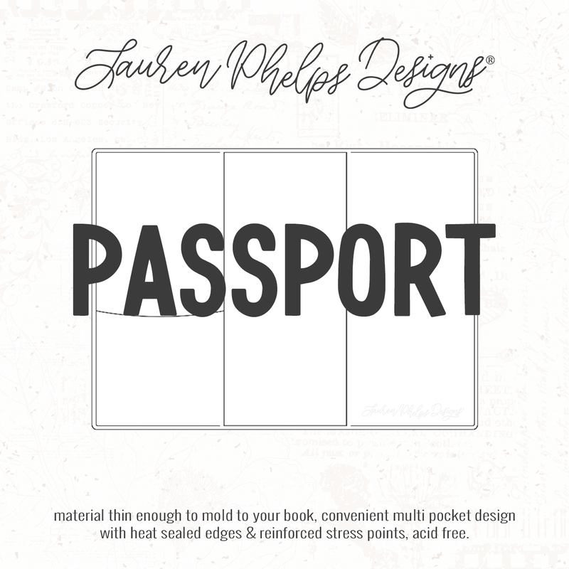 Passport | Clear Soft Vinyl Notebook Cover | 3 sizes