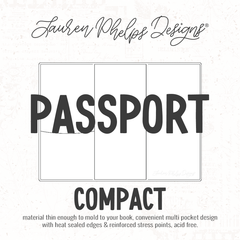 Passport | Clear Soft Vinyl Notebook Cover | 3 sizes
