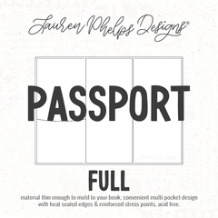Passport | Clear Soft Vinyl Notebook Cover | 3 sizes