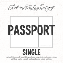 Passport | Clear Soft Vinyl Notebook Cover | 3 sizes