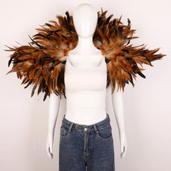Festival Carnival Feather Shawl