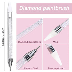 Wax Rhinestone Pen Dual-Tip