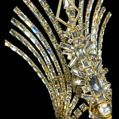 Geometric Crystal Glass Gemstone Headpiece