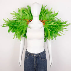 Festival Carnival Feather Shawl