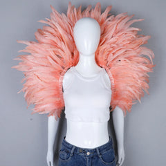 Festival Carnival Feather Shoulder Shawl