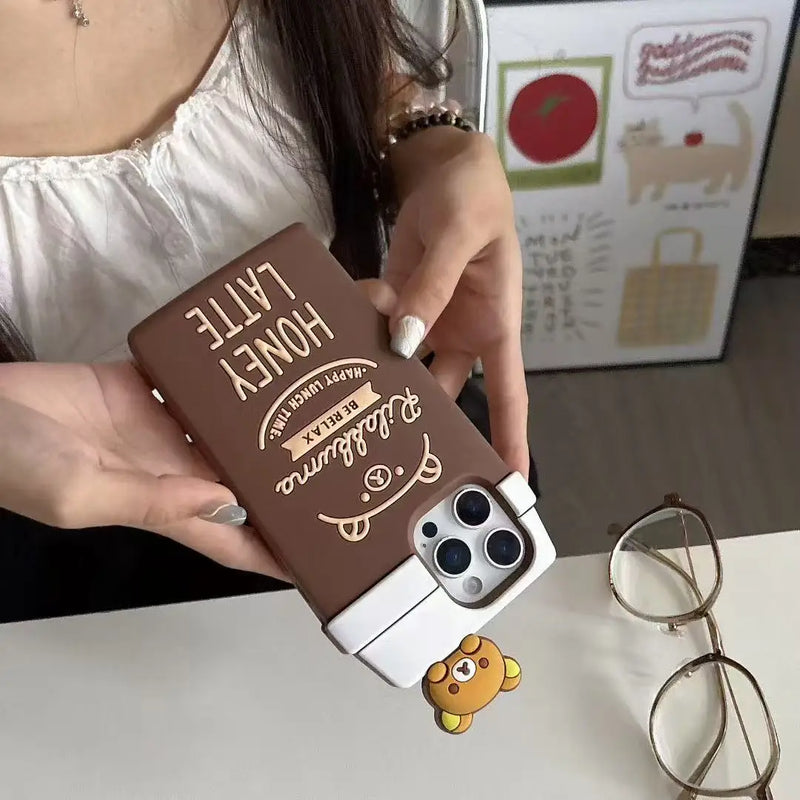 Rilakkuma So Cute 3D Cartoon Phone Case For iPhone