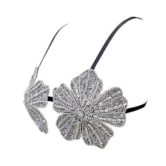 Handmade Crystal Flower Embroidery Rhinestone Costume Bra