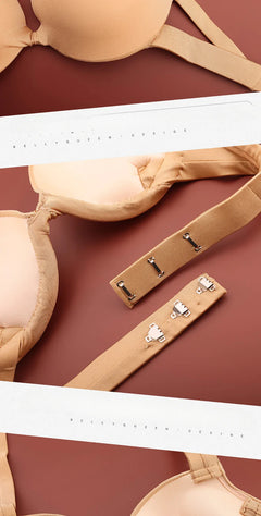Handmade Steel Ring Gathered Nude Performance Bra Cup