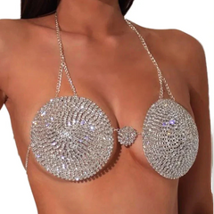 Circle Crystal Bra Top