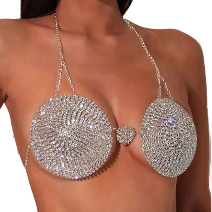 Circle Crystal Bra Top