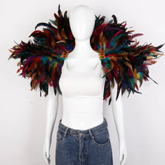 Festival Carnival Feather Shawl