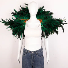 Festival Carnival Feather Shawl
