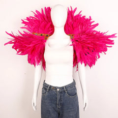 Festival Carnival Feather Shawl