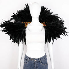 Festival Carnival Feather Shawl