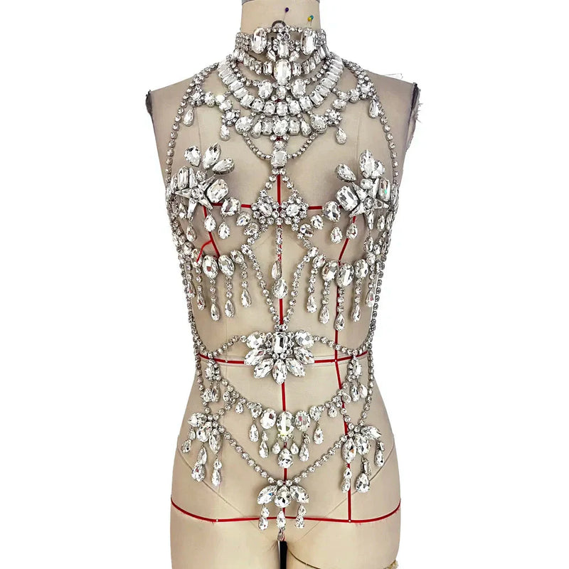 Rhinestone Crystal Full Body Chain