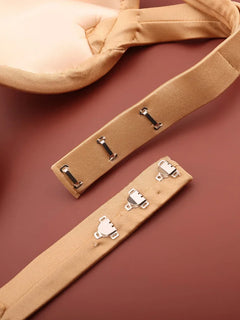 Handmade Steel Ring Gathered Nude Performance Bra Cup