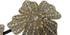 Handmade Crystal Flower Embroidery Rhinestone Costume Bra